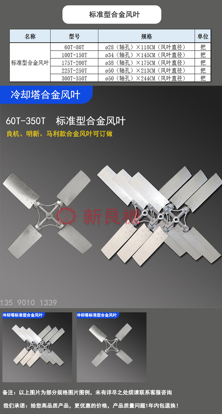 鋁合金風機規(guī)格